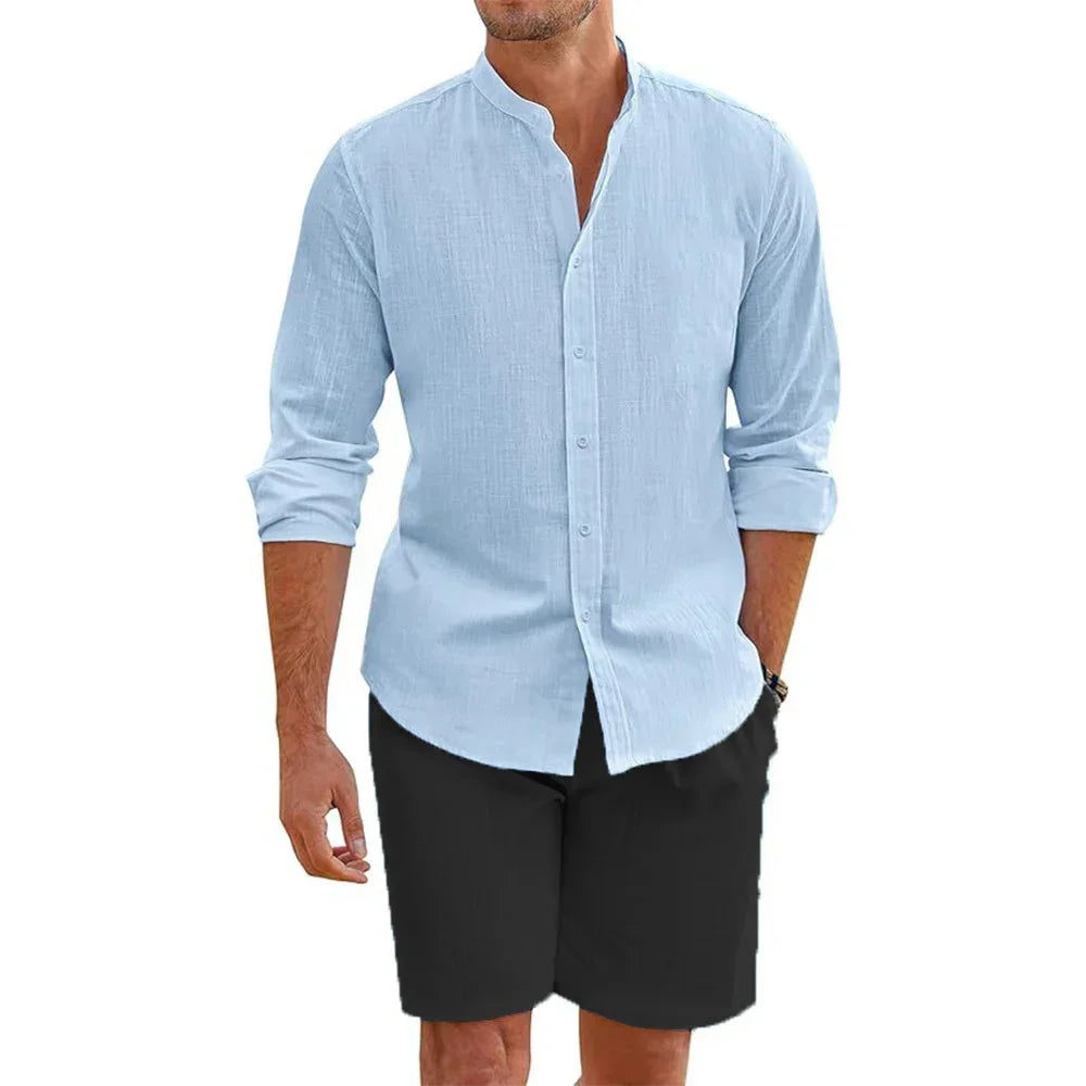 Men's 2 pcs Cotton Linen Set