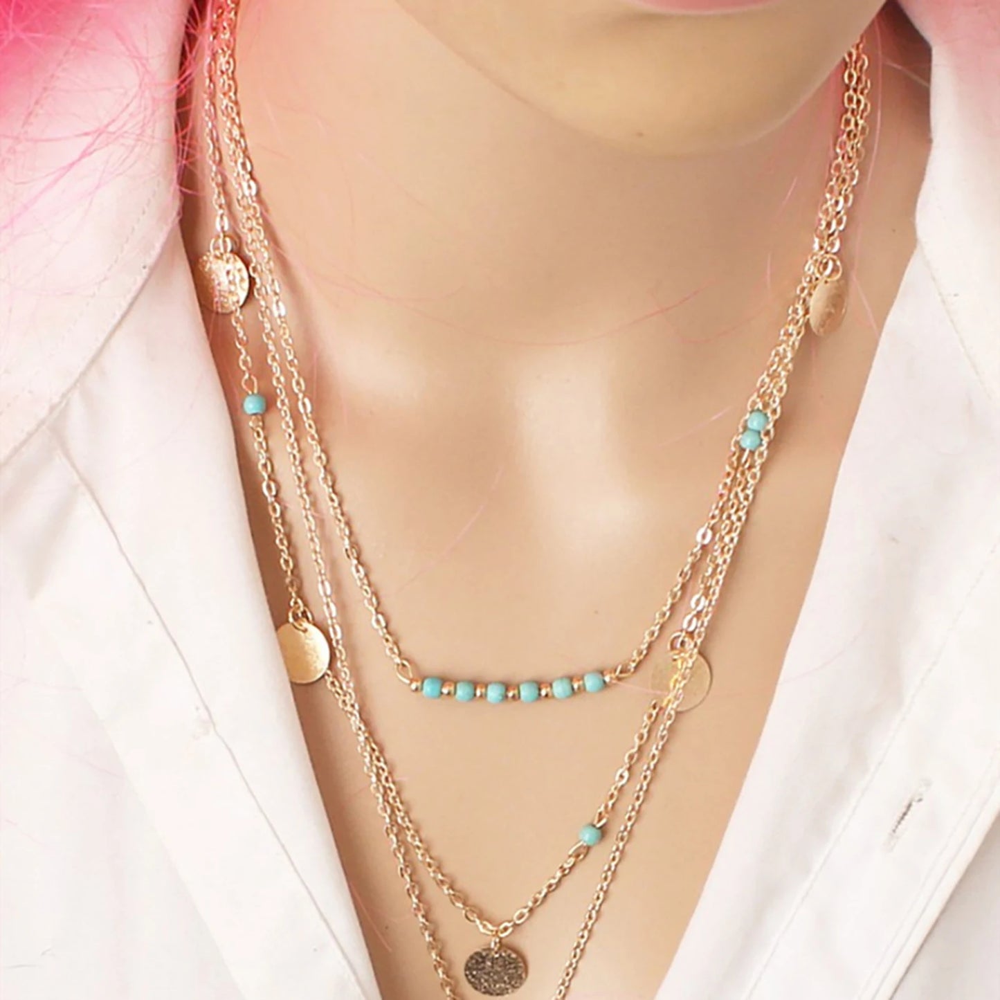 Women's Feather Pendant Necklace