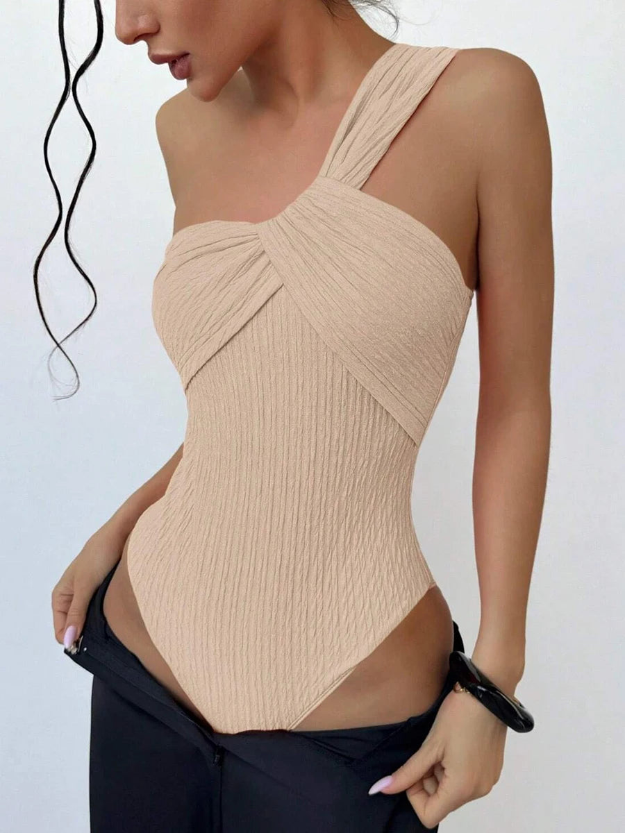 Women's One Piece One Shoulder Swimwear