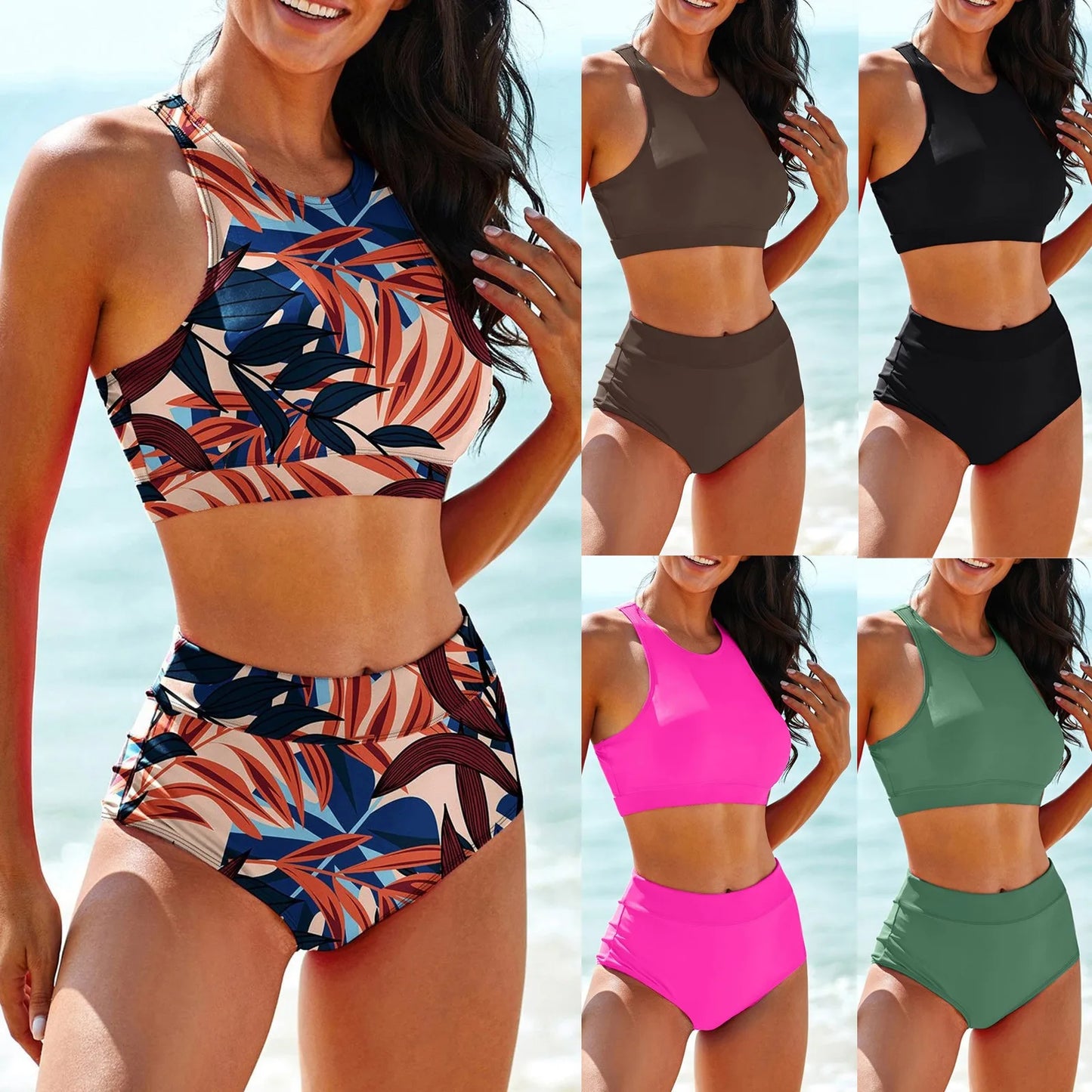 Women's High Waist Bikini Set
