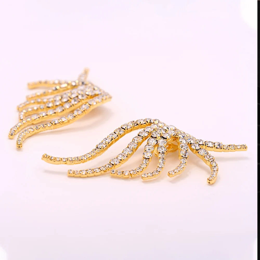 Women's Hollow Feather Earrings