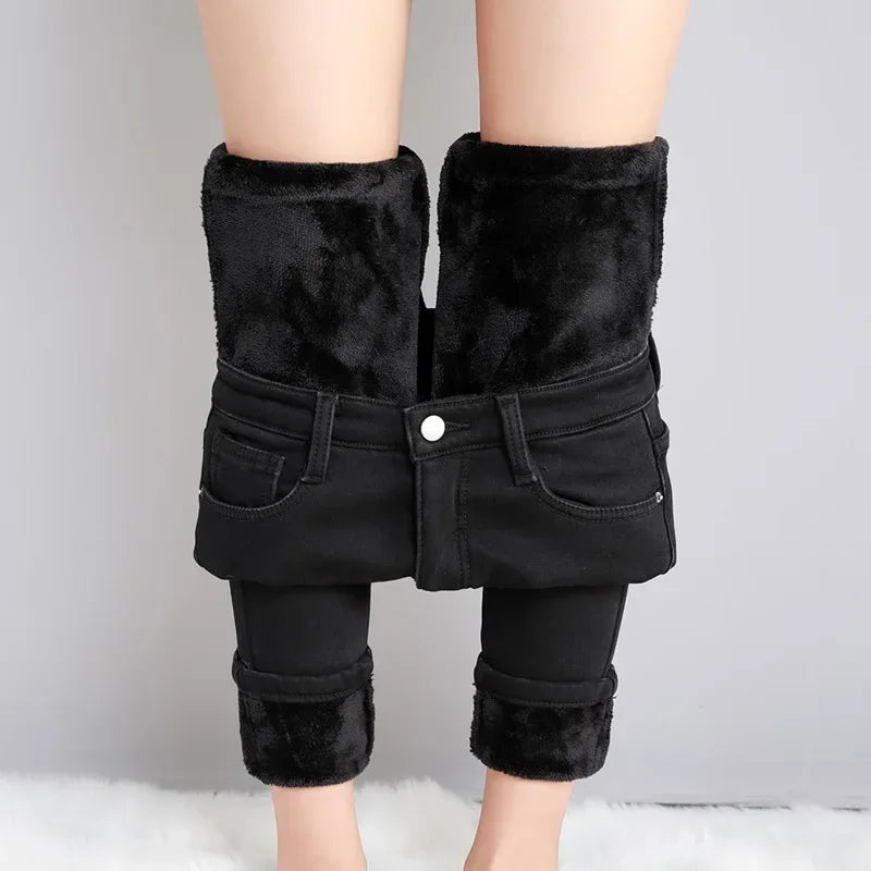 Women's Plush Stretch Thermal Skinny Jeans