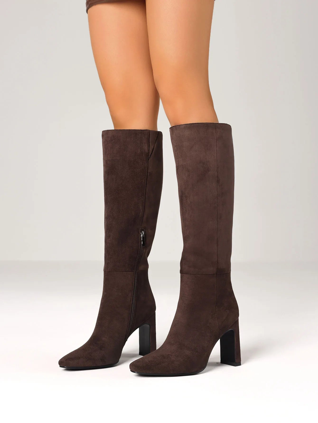 Women's Knee High Square Toe Boot