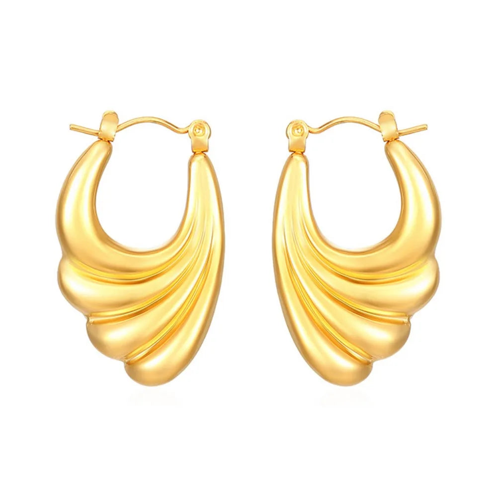 Women's Square Striped Earrings