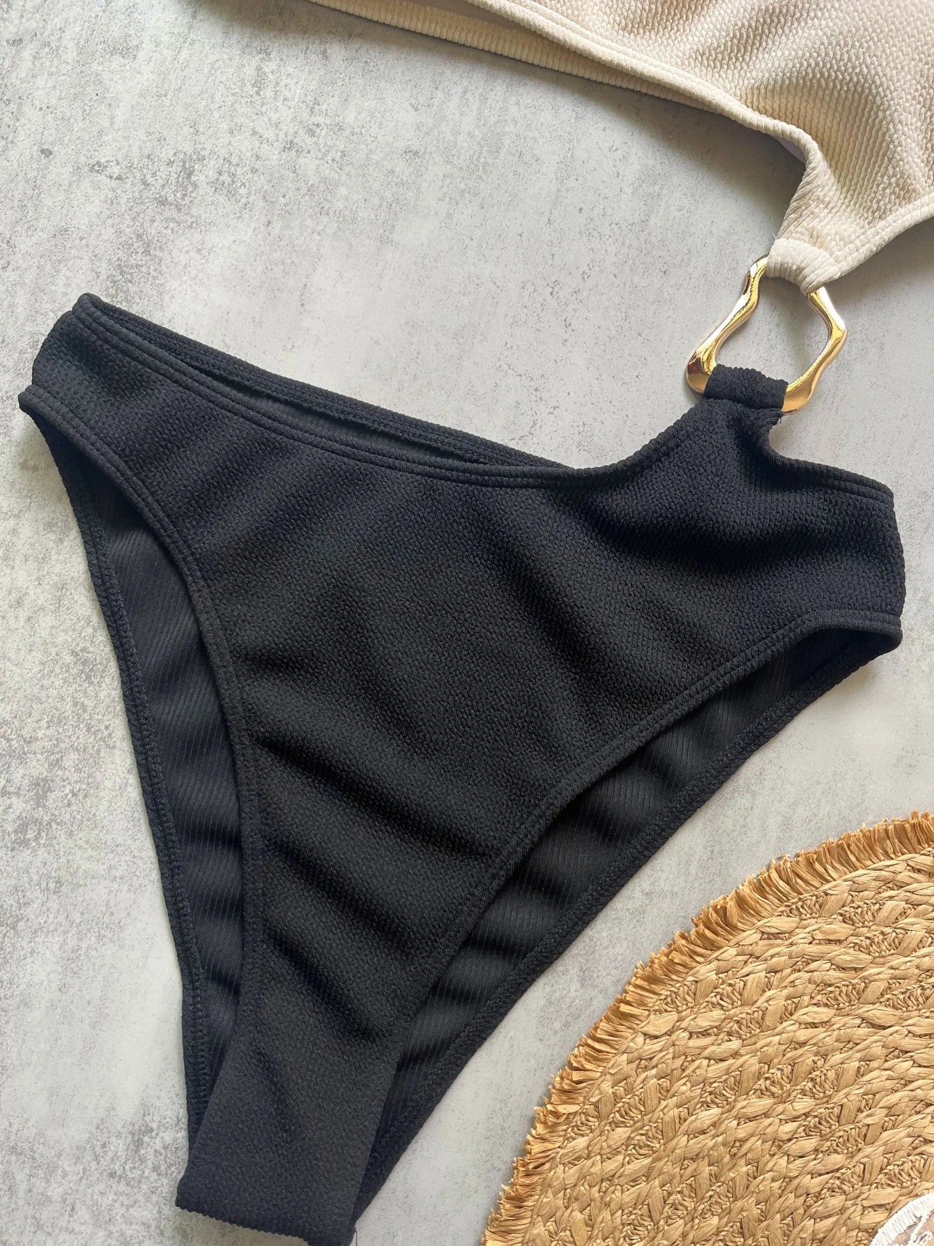 Women's Splicing Asymmetric One Shoulder One Piece Swimsuit