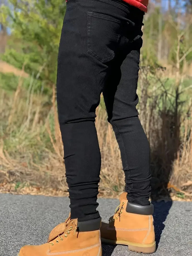 Men's Slim-fit Washed Jeans