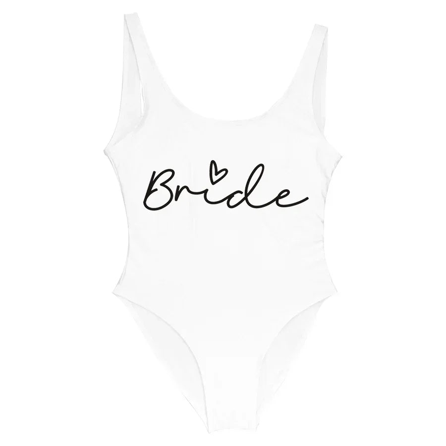 Women's Bridal Team Bride One-Piece Swimsuit