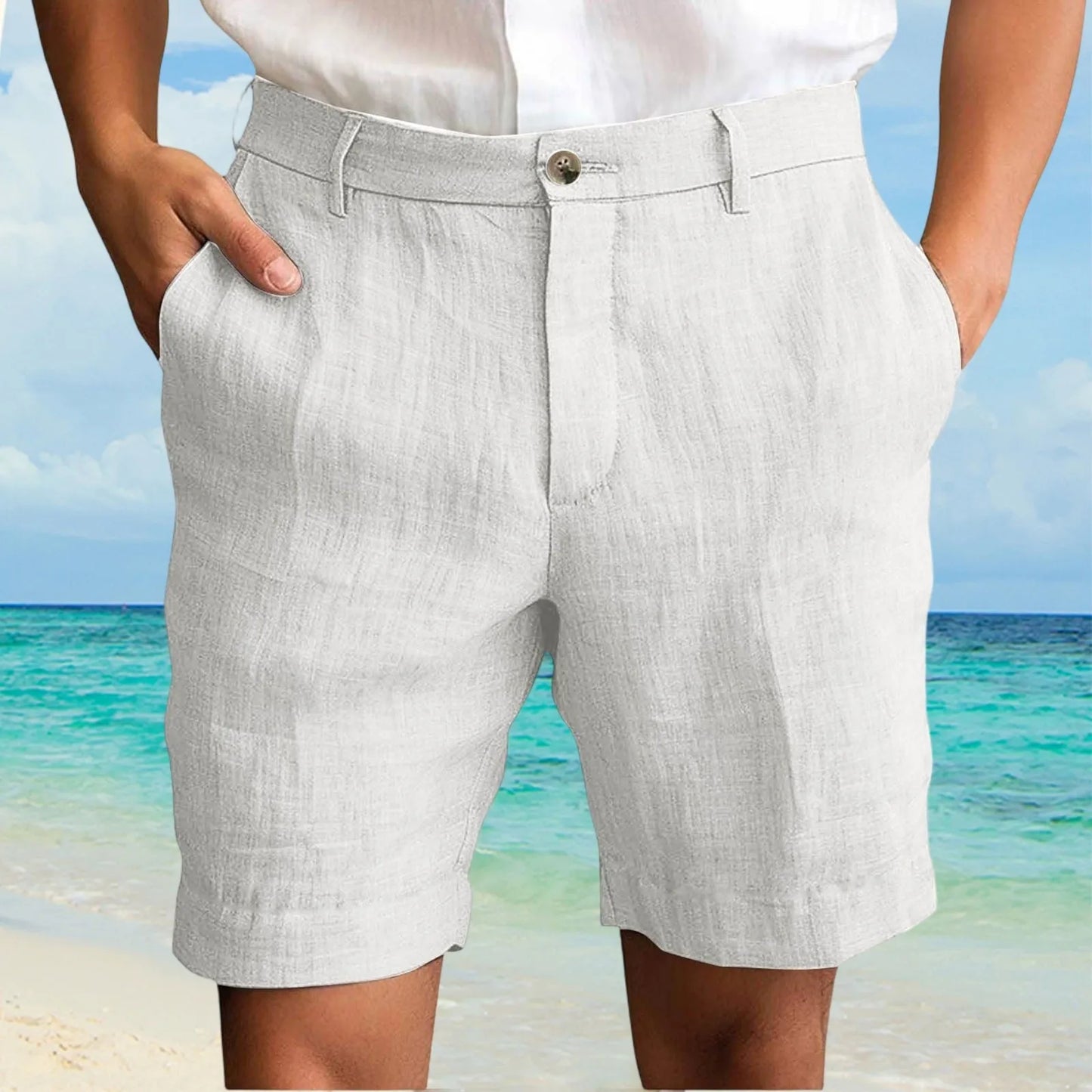 Men's Cotton Linen Shorts