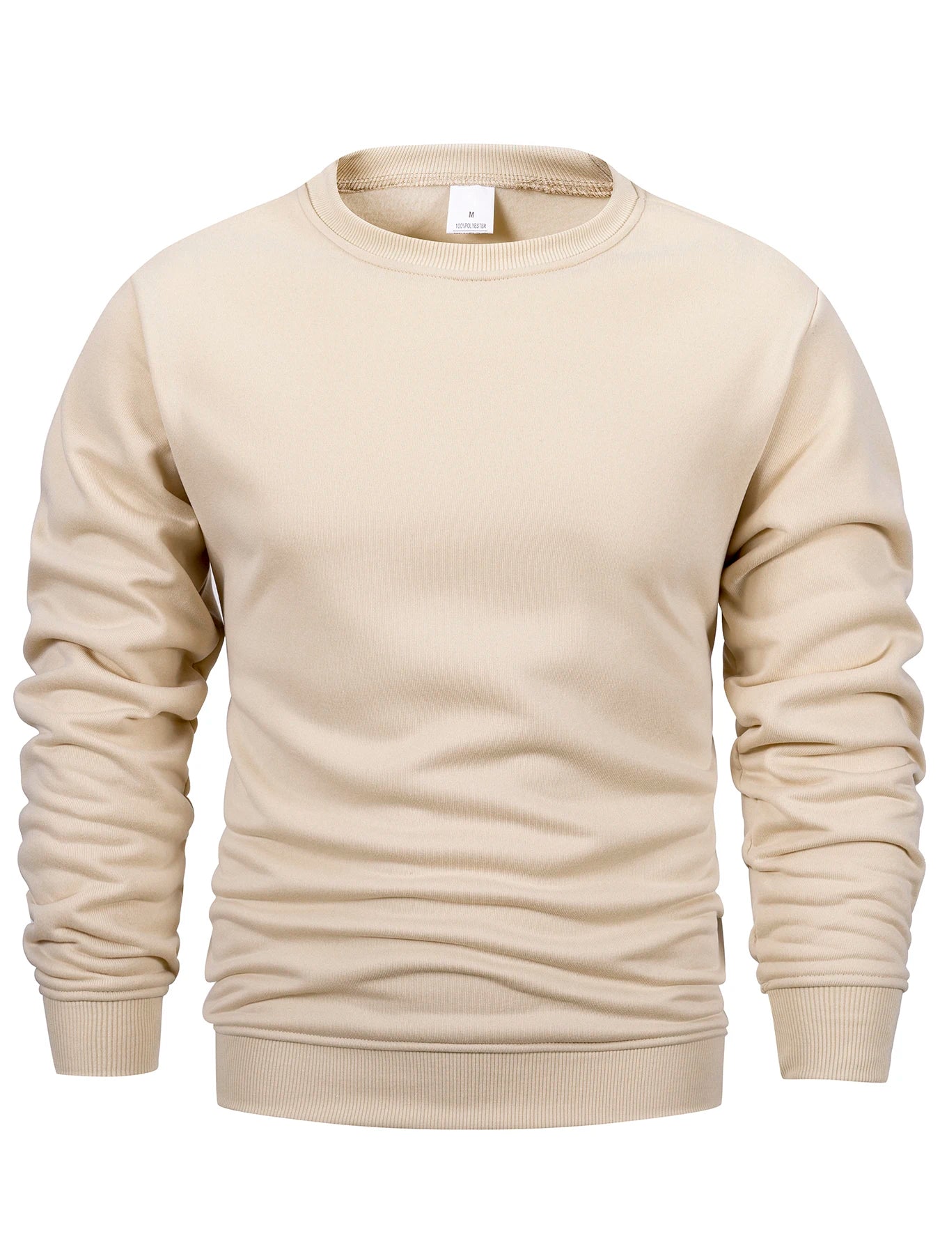 Men's Solid Color Crew Neck Sweatshirt