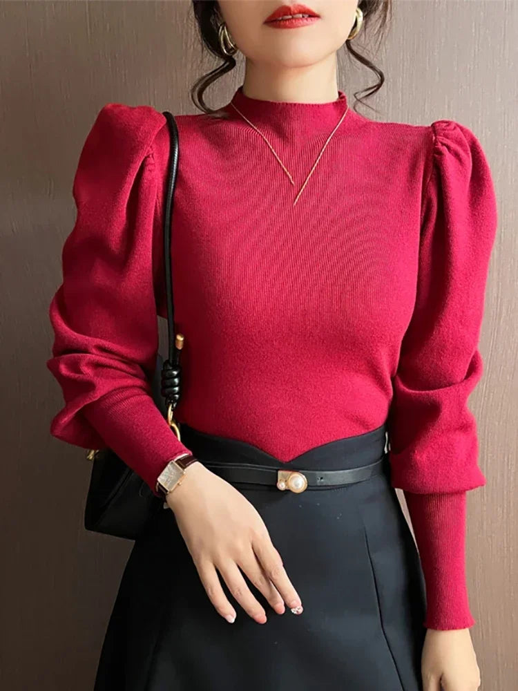 Puff Sleeve Women's Sweater