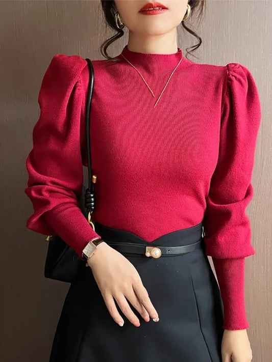 Puff Sleeve Women's Sweater