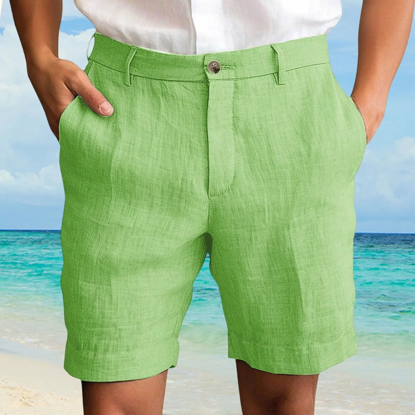 Men's Cotton Linen Shorts