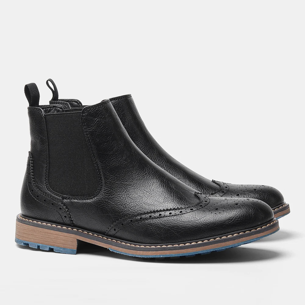 Brogue Chelsea Men Ankle Boot