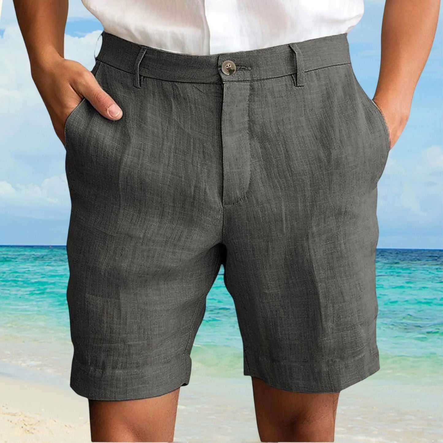 Men's Cotton Linen Shorts