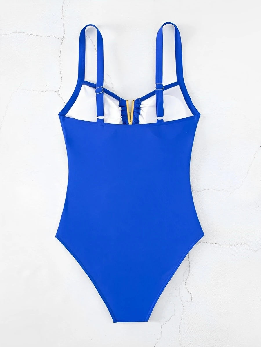 Women's Cut Out Front One Piece Swimsuit