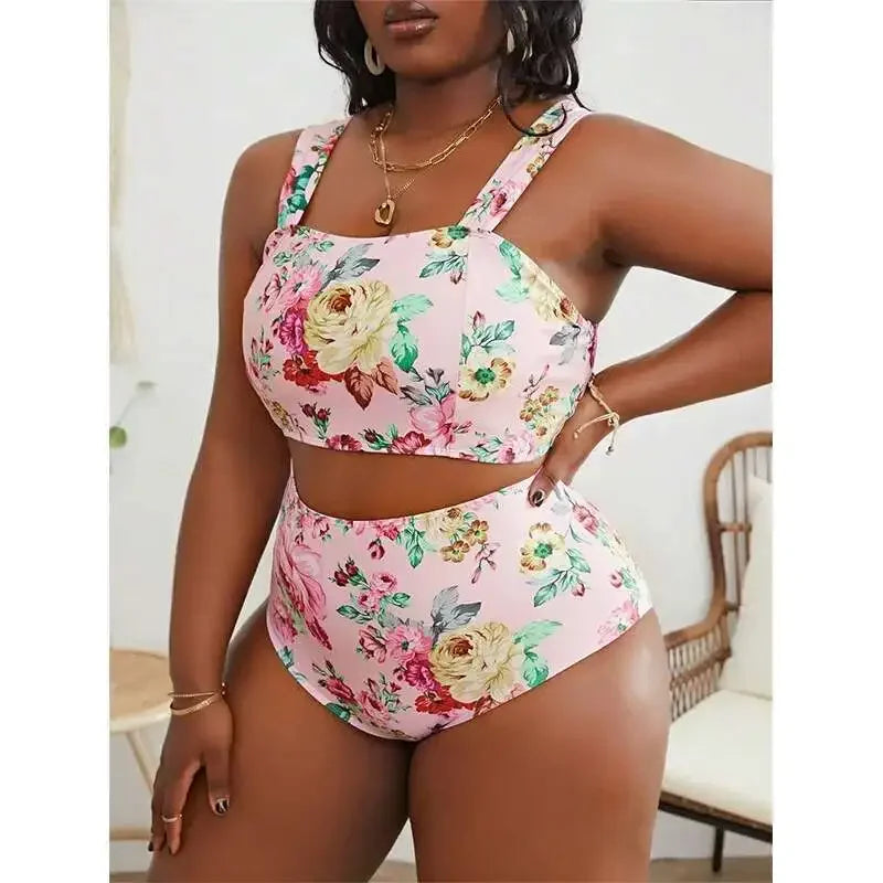 Women's Plus Size Split Swimsuit