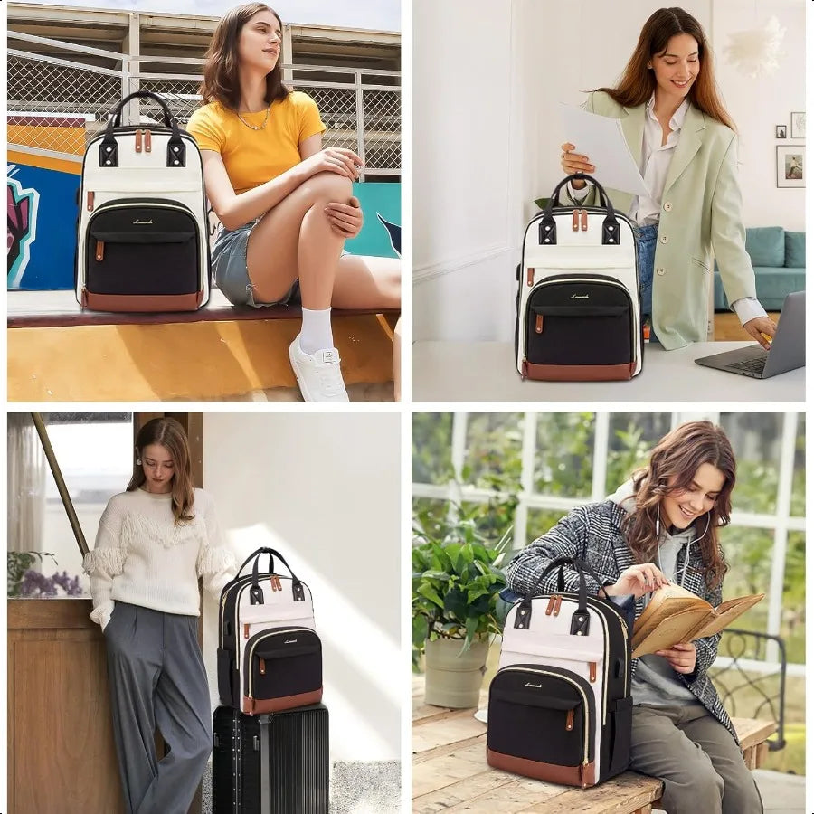 Women's Large Capacity Laptop Backpack 15.6 inch