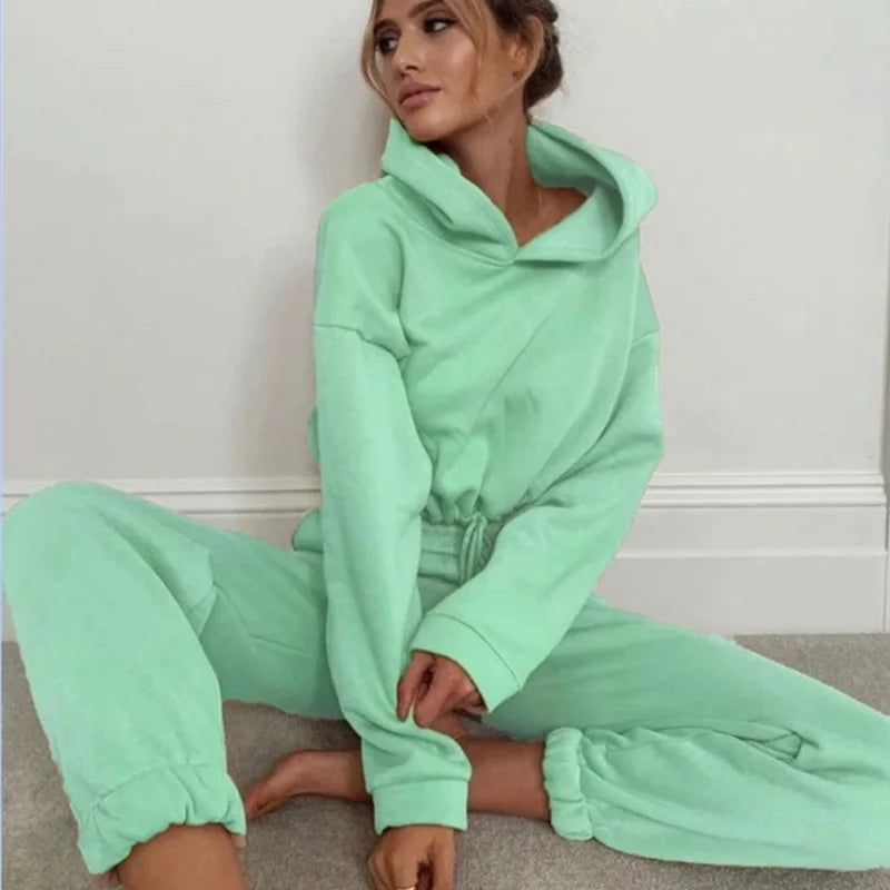 Women's Long-sleeved Casual Two-piece Set