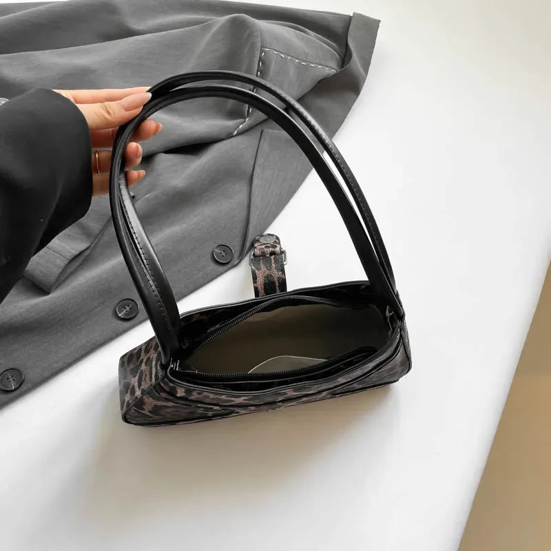 Women's Leopard Print Underarm Shoulder Bag