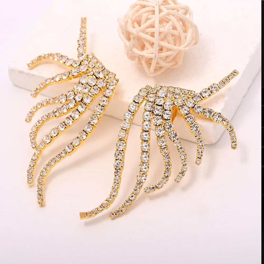 Women's Hollow Feather Earrings