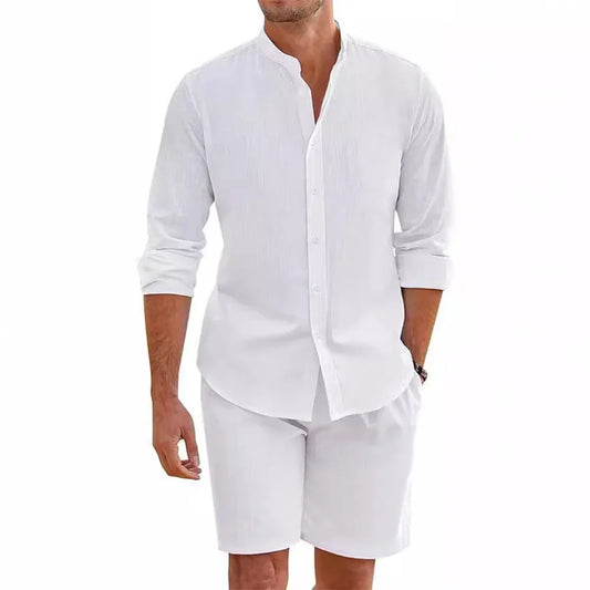 Men's 2 pcs Cotton Linen Set