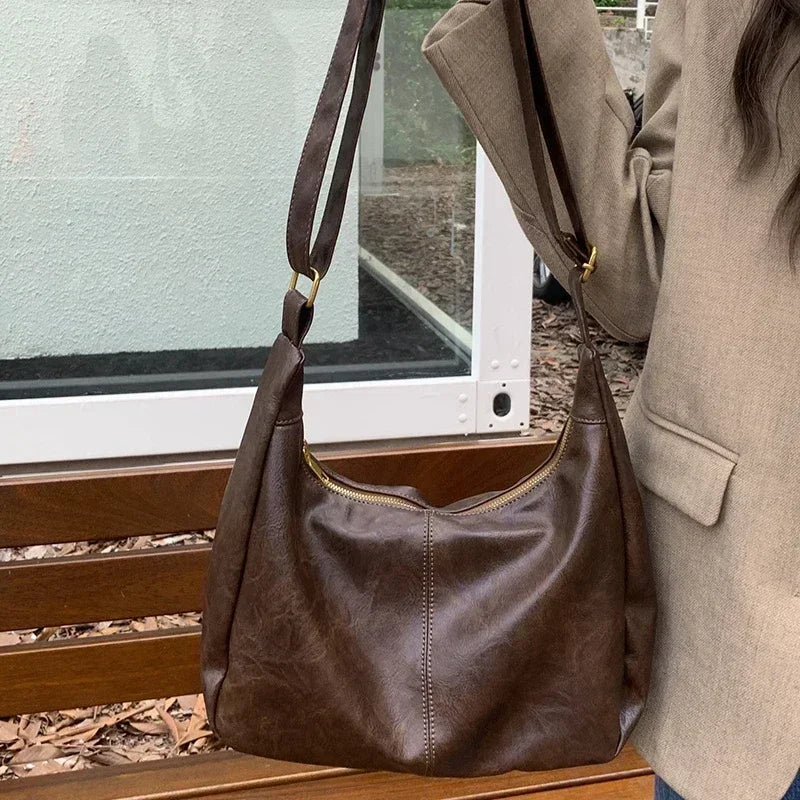Women's Luxury Messenger Cowhide Handbag