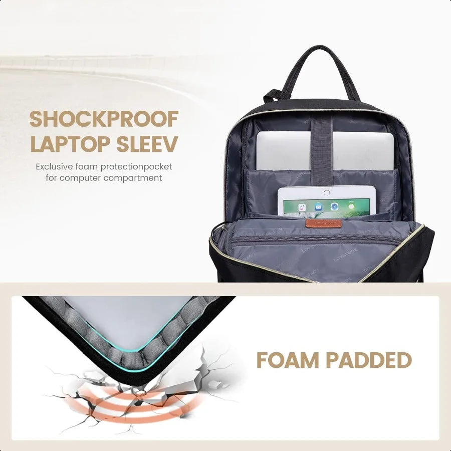 Women's Large Capacity Laptop Backpack 15.6 inch