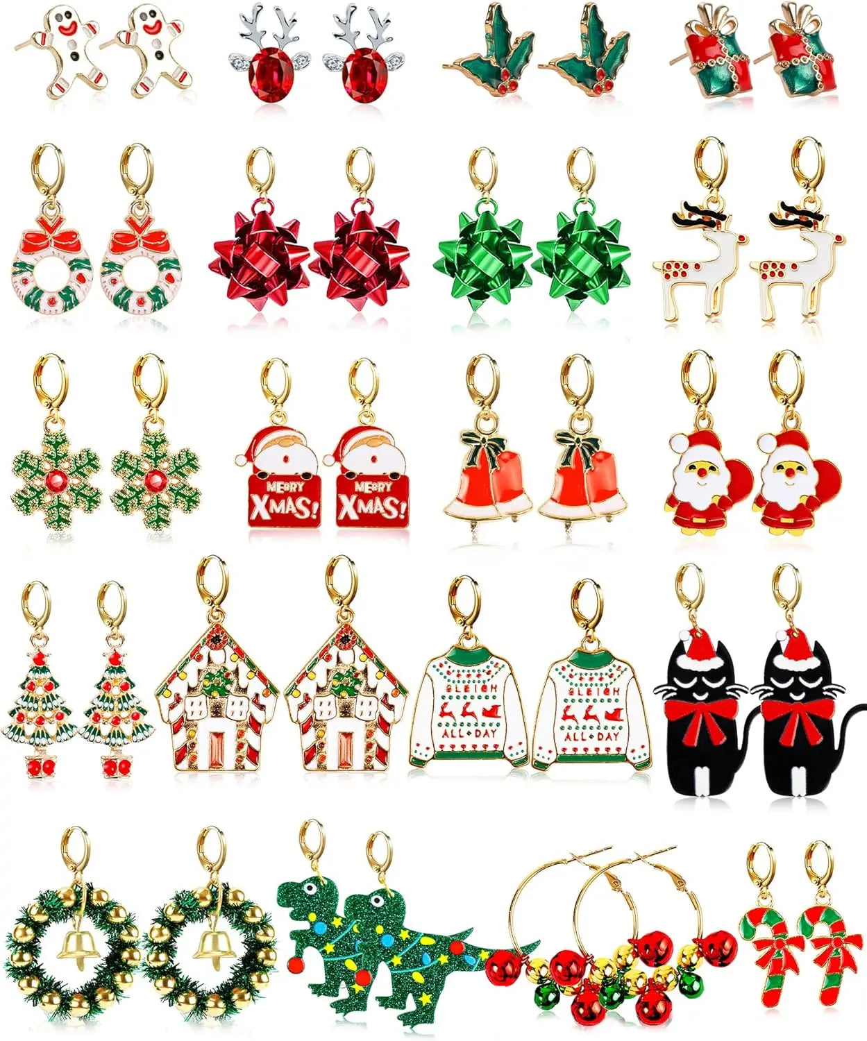 Christmas Dangle Earrings for Women