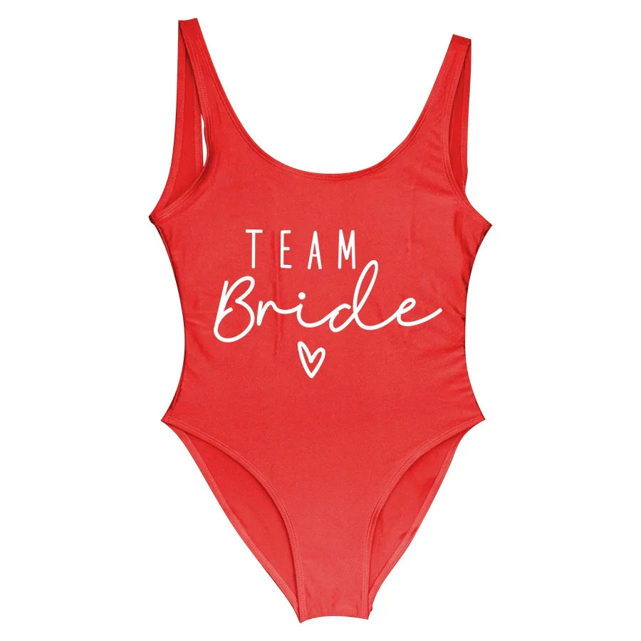 Women's Bridal Team Bride One-Piece Swimsuit