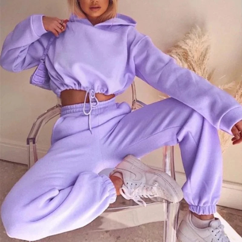 Women's Long-sleeved Casual Two-piece Set