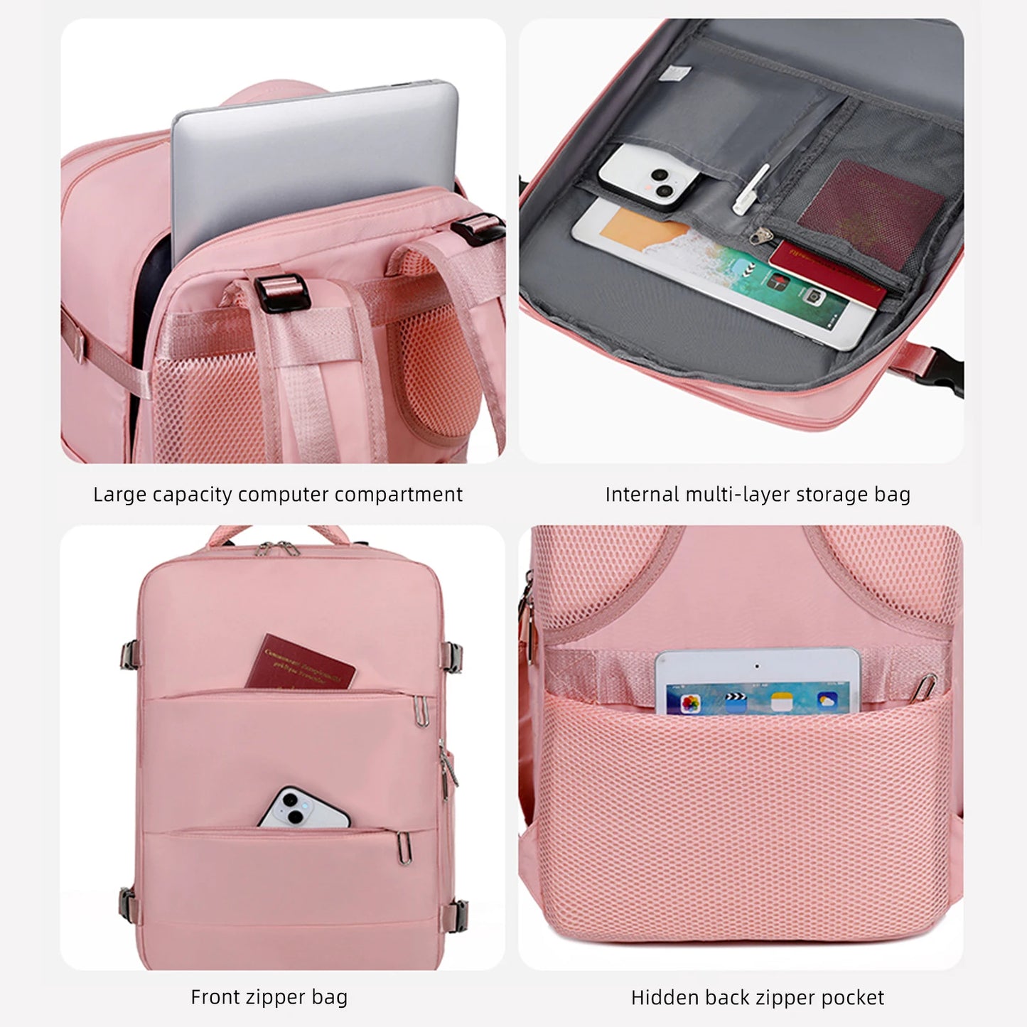 Large Capacity Carry On Luggage Backpack