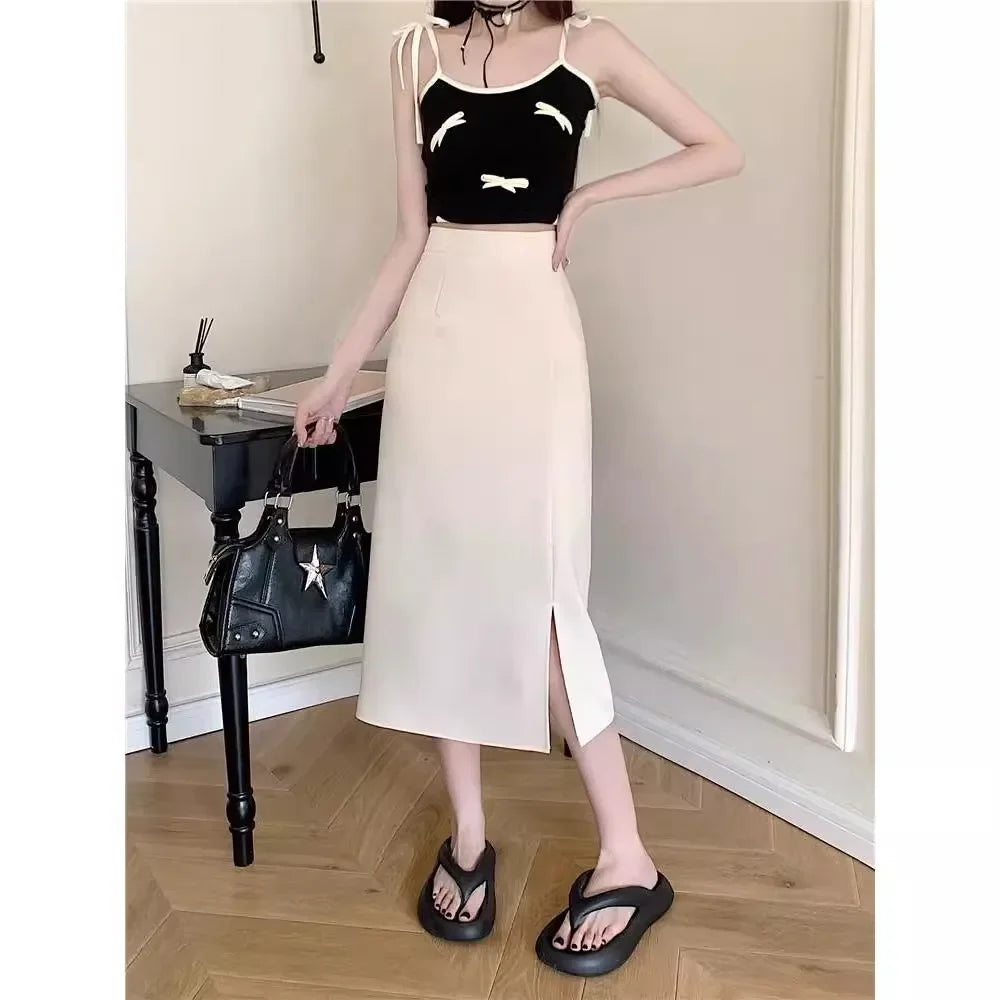 Women's Plus Size Casual High-waisted A- line Skirt