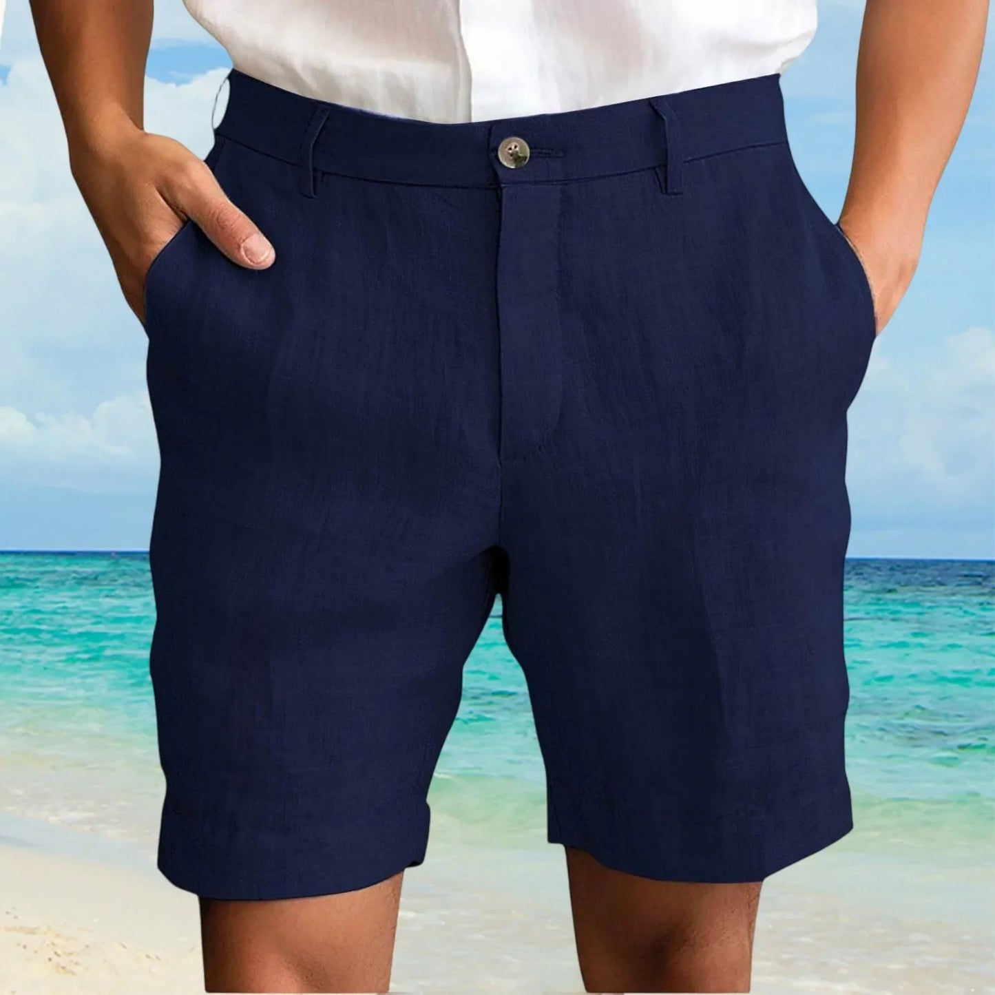 Men's Cotton Linen Shorts