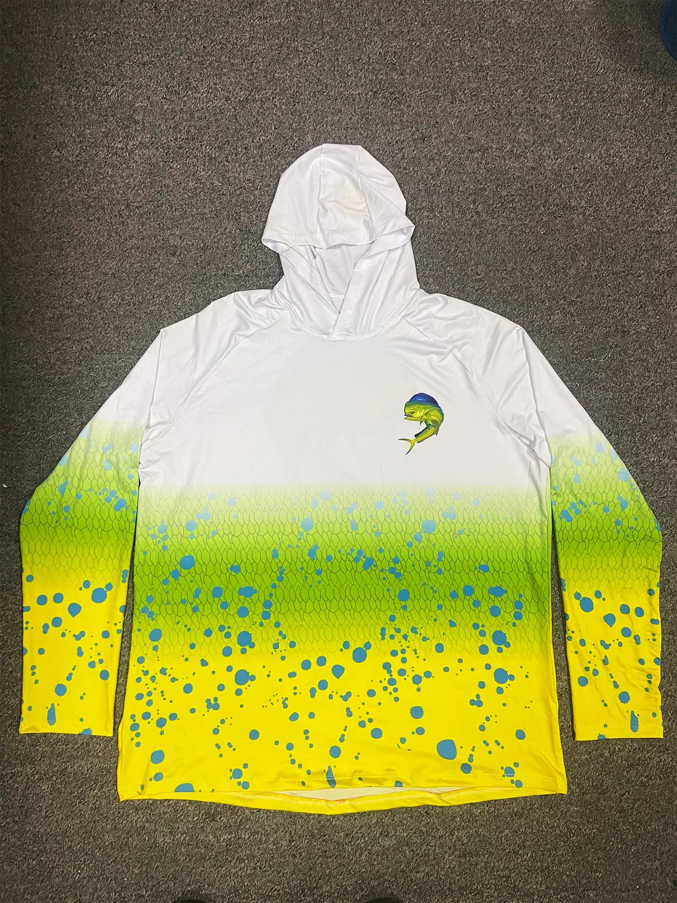 Fishing Hoodie Sailing Shirt Men Long Sleeve Sun Protection