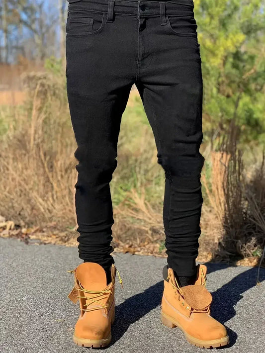 Men's Slim-fit Washed Jeans