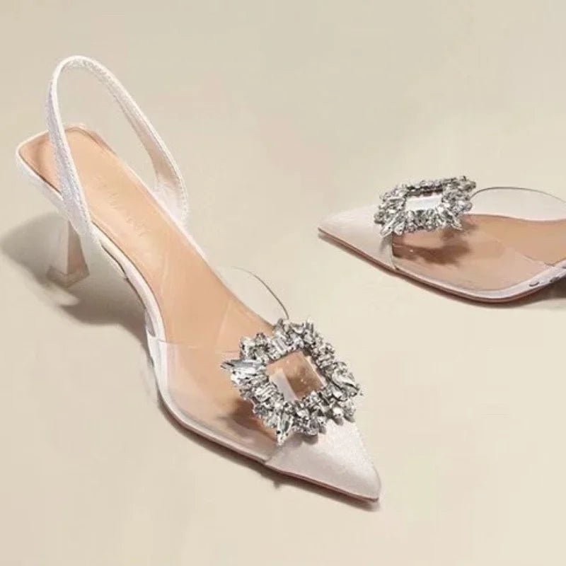 Transparent Pointed Toe Women's High Heels