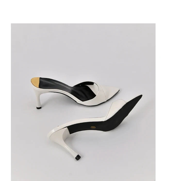 Pointed Stiletto Heels Women Patent Leather
