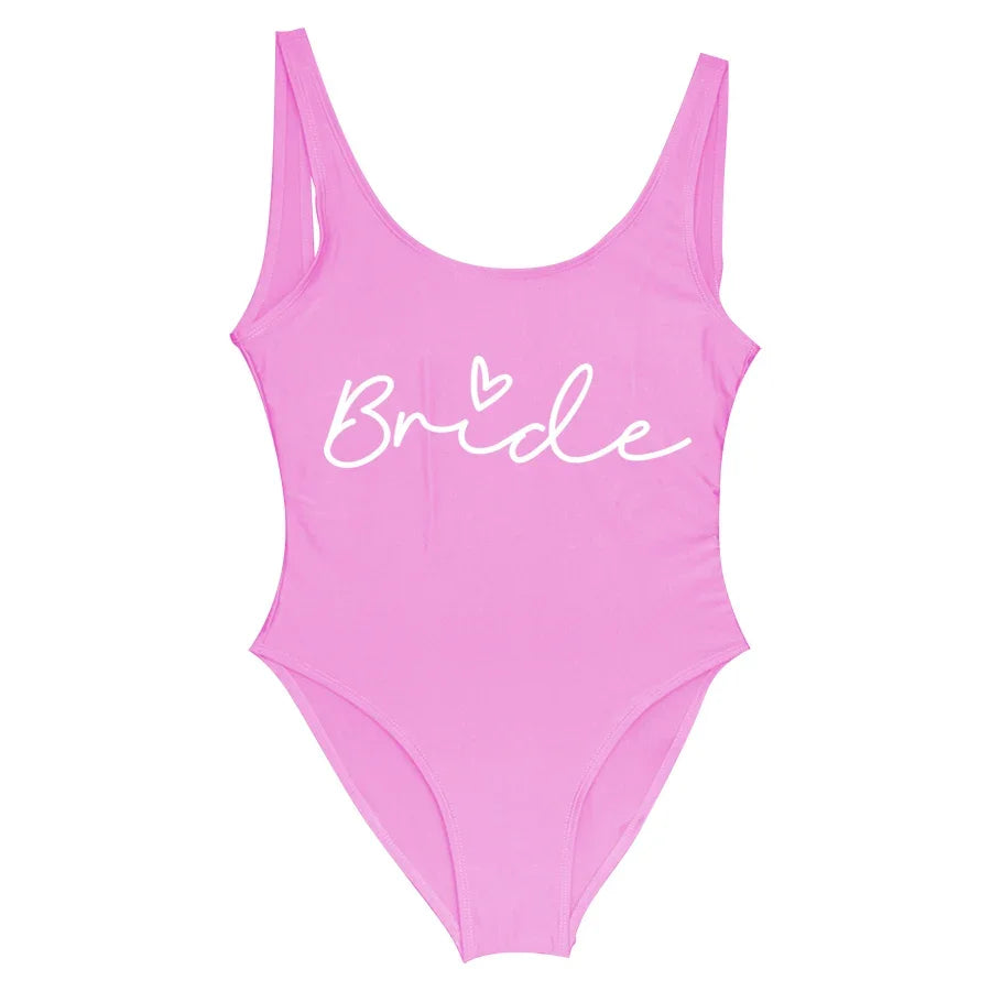 Women's Bridal Team Bride One-Piece Swimsuit
