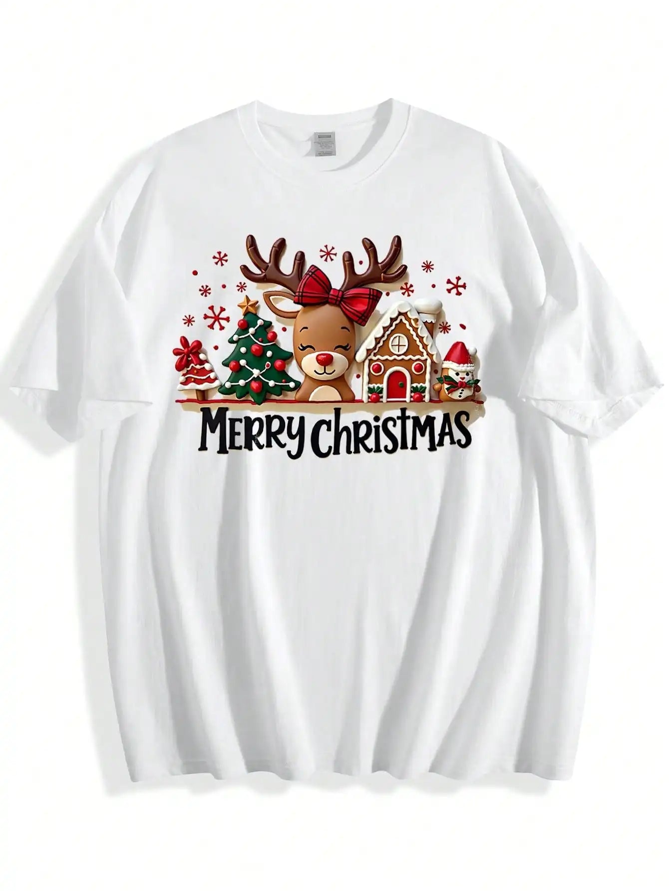 Christmas Print T-Shirt For Women