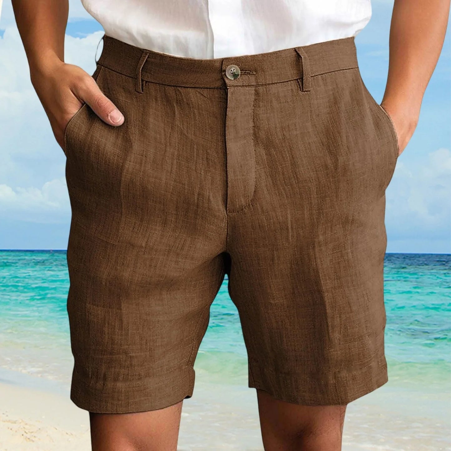 Men's Cotton Linen Shorts