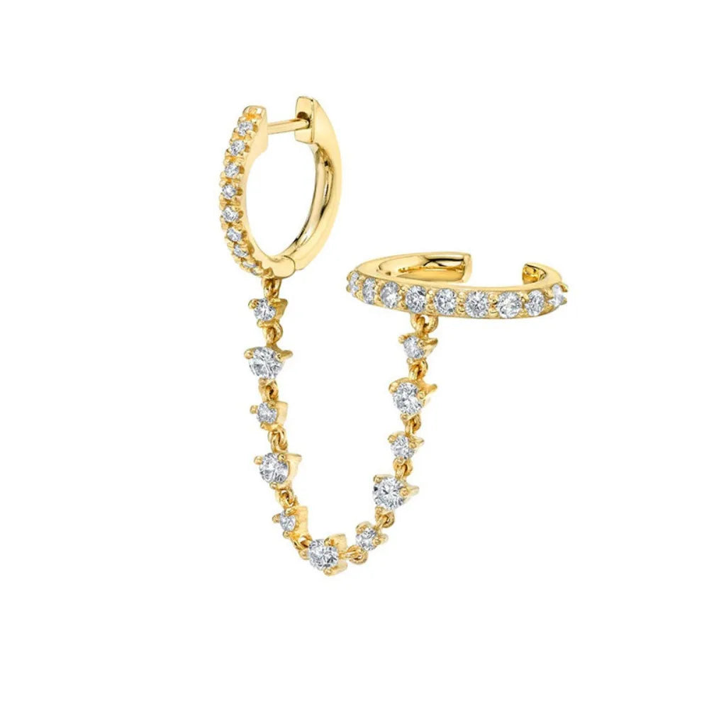 Women's Double Hole Earrings