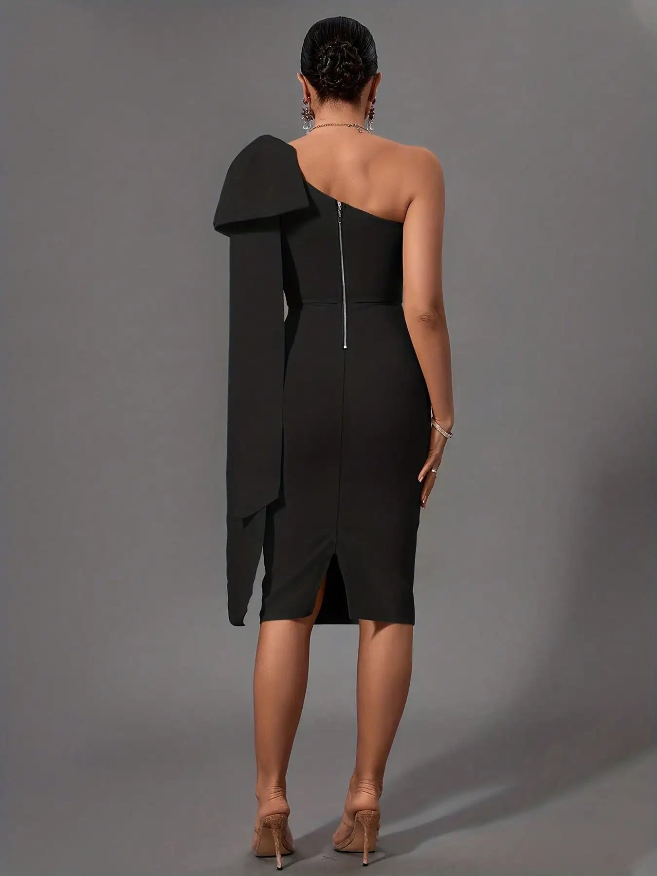 Women's Bandage Bodycon Black Dress