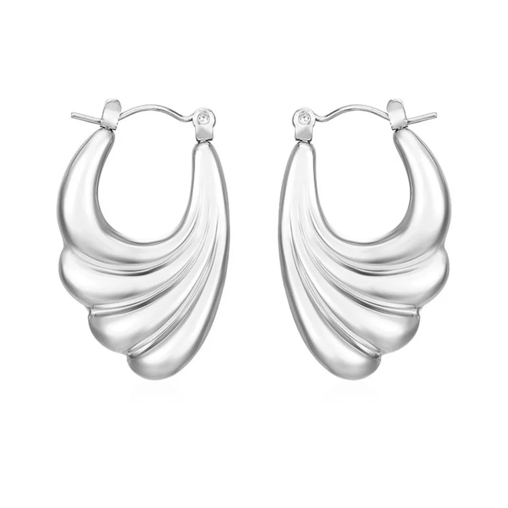 Women's Square Striped Earrings