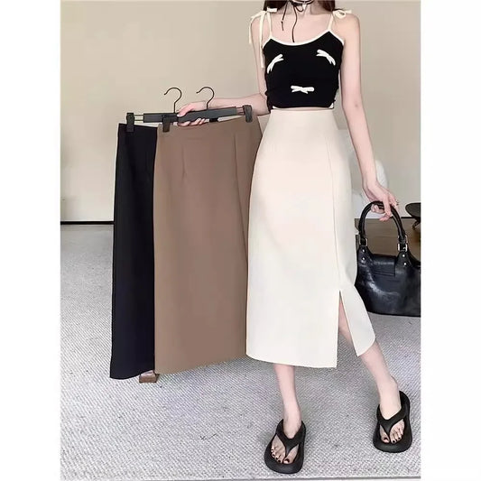 Women's Plus Size Casual High-waisted A- line Skirt