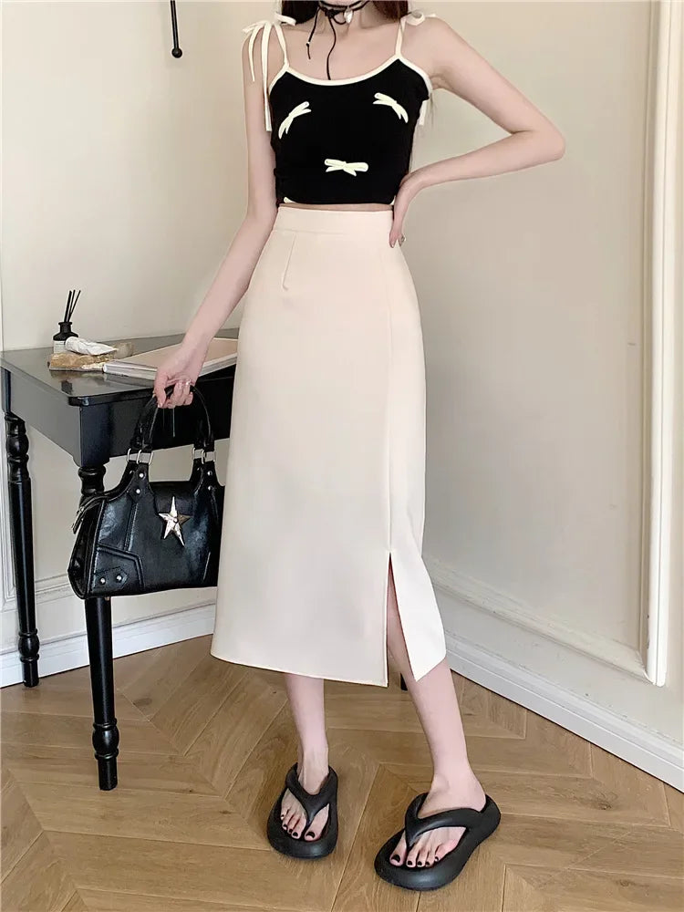 Women's Plus Size Casual High-waisted A- line Skirt