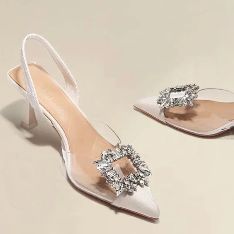 Transparent Pointed Toe Women's High Heels