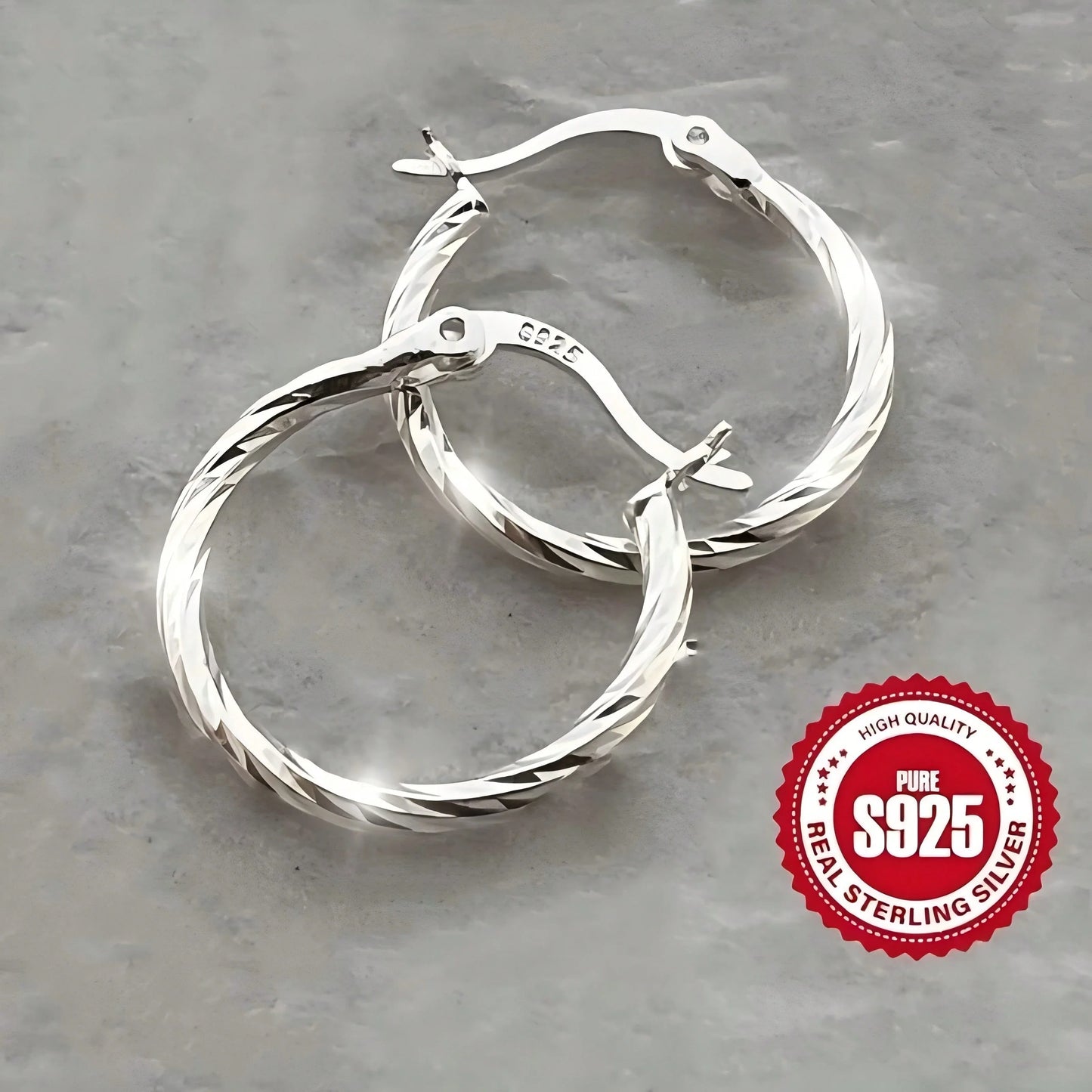 Women's Dainty Twist Hoop Earrings