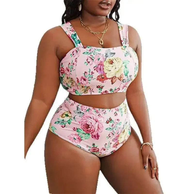 Women's Plus Size Split Swimsuit