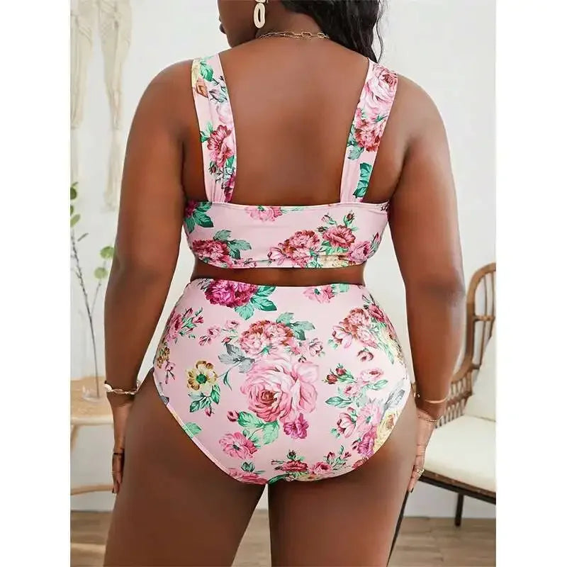 Women's Plus Size Split Swimsuit