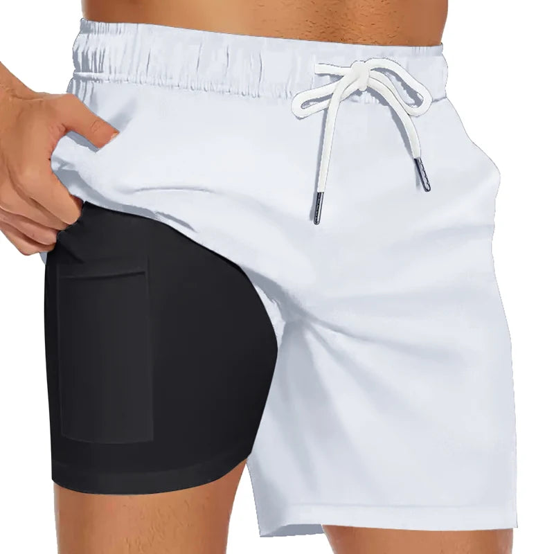 Men's Swim Trunks with Compression Liner